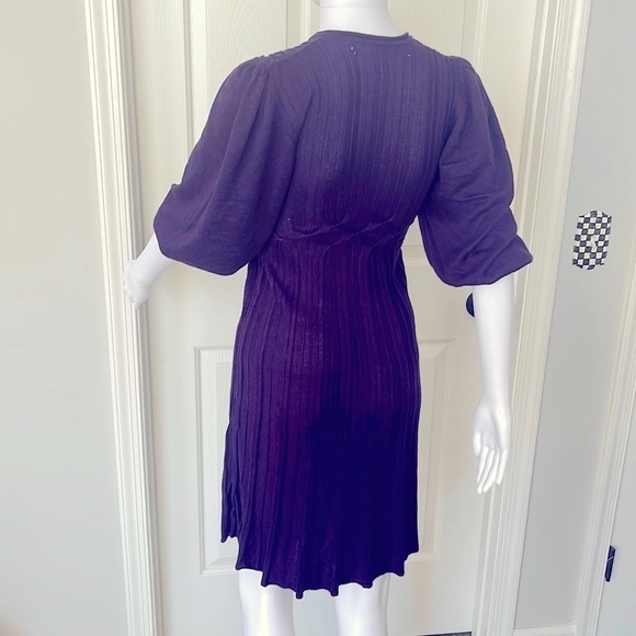 Excellent Condition Max Studio Purple Sweater Mini Dress-XS - Picture 4 of 10